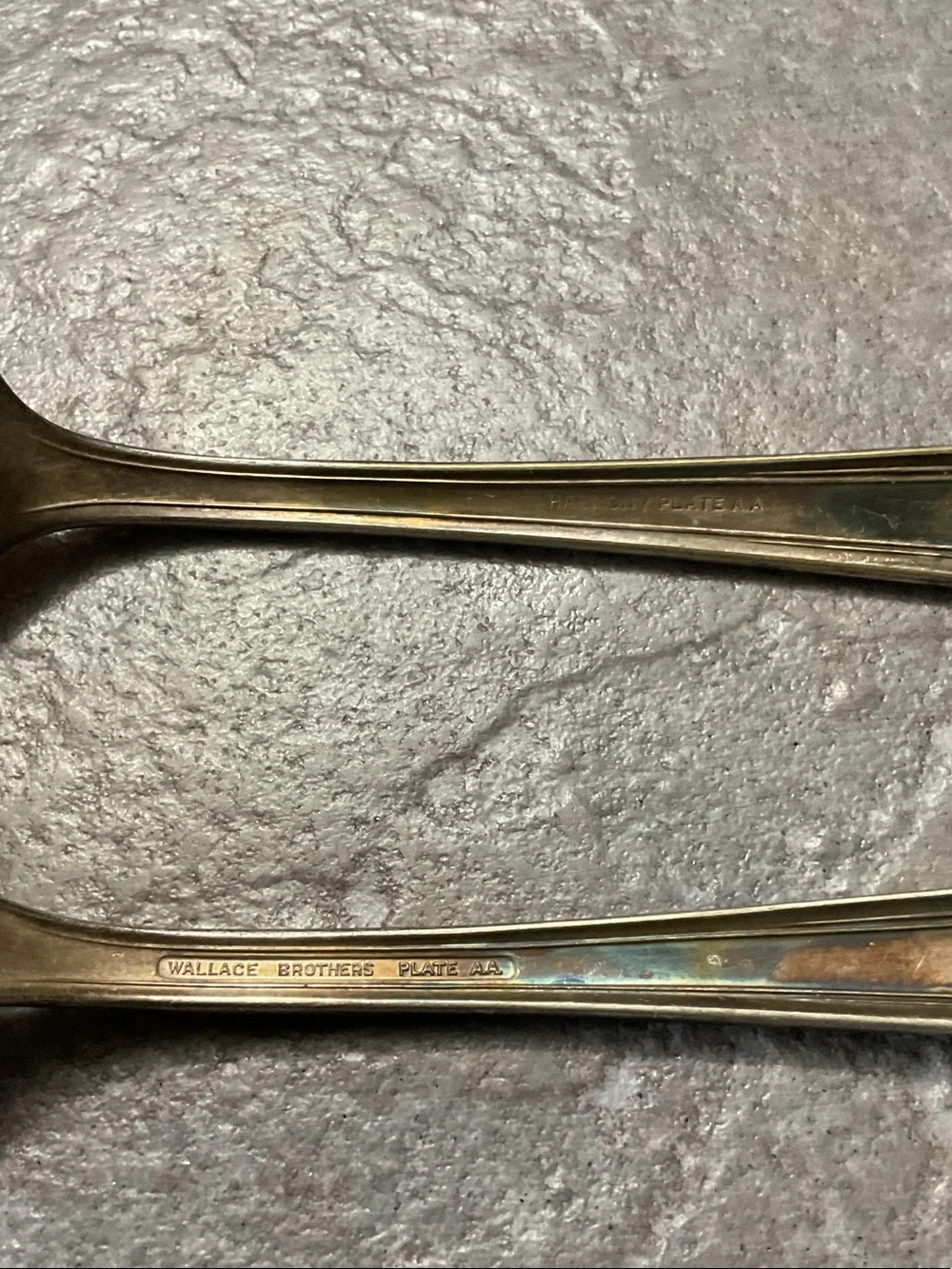 Vintage silver plated Decorative Serving Spoons - Pack of 2 1926